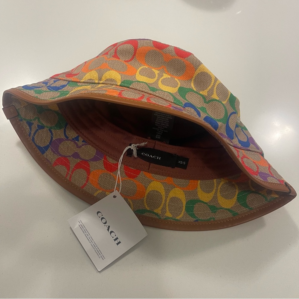 Coach’ Multi Colour Signature Bucket Hat - Picture 2 of 10